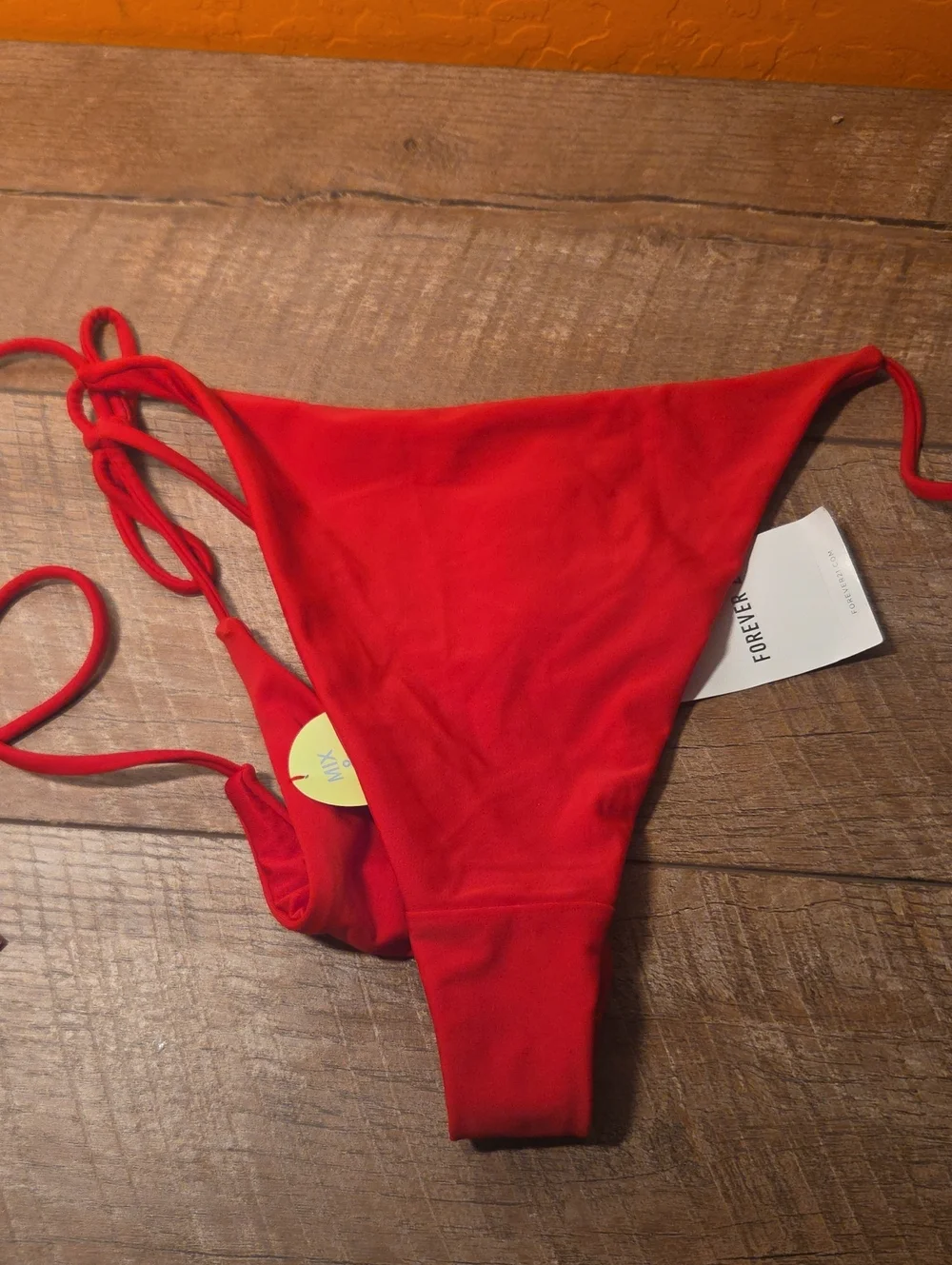 Forever21 Red String Bikini Bottoms